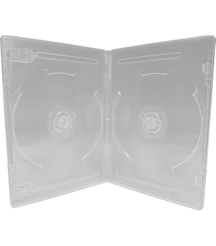 Amazon.com: (10) White 14mm DVD Cases - 2-Disc Capacity with Wrap